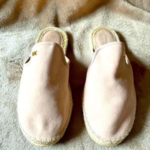 Michael Kors, 7.5 light blush suede mule, excellent condition, hardly worn